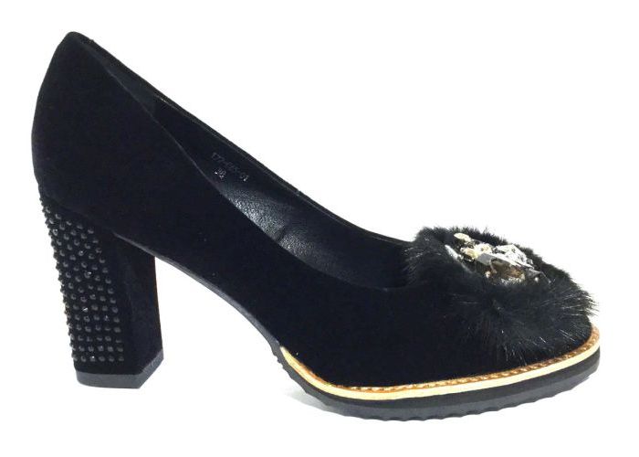Crinkles PUMP Zwart