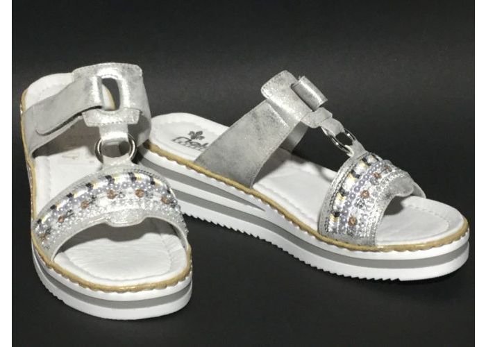 Rieker MUIL - SLIPPER Zilver