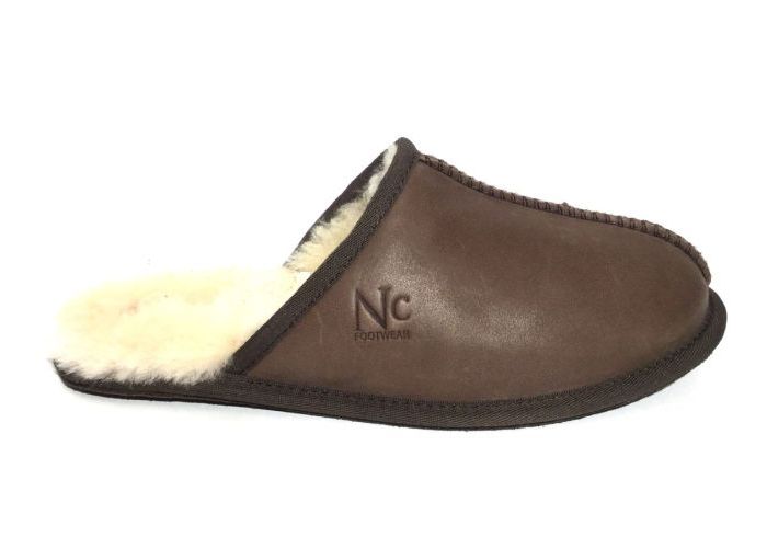 Natures Collection PANTOFFEL Bruin Donker