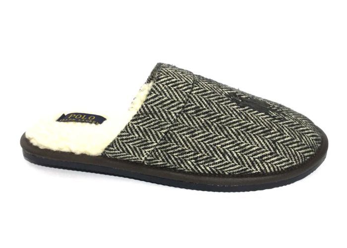 Ralph  Lauren PANTOFFEL Zwart/wit